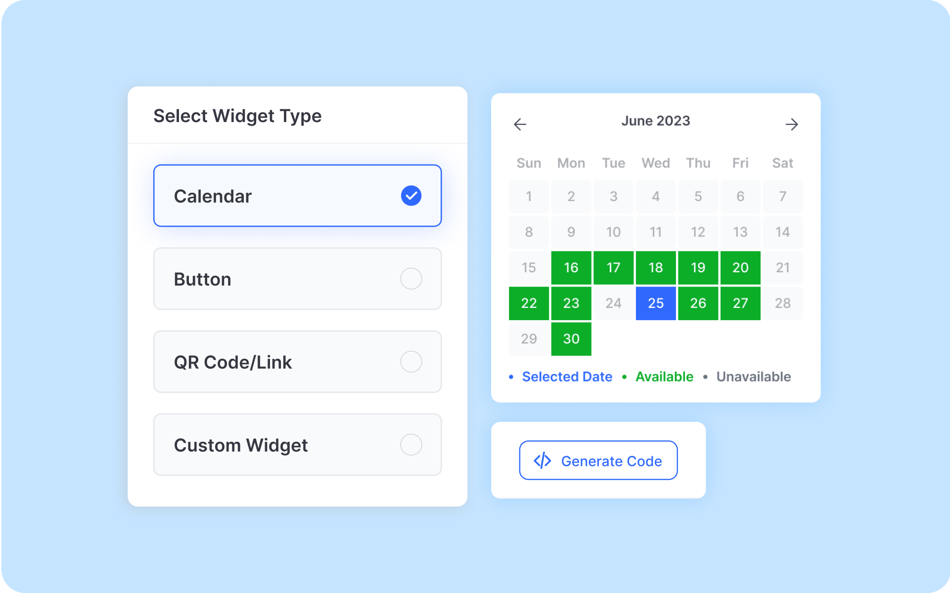 Custom Website Widgets